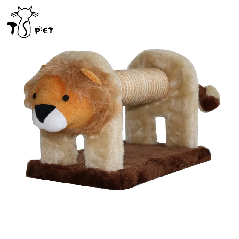 Новый дизайн, милая Когтеточка, кровать, дерево для кошек с головой животного, игрушка для домашних животных