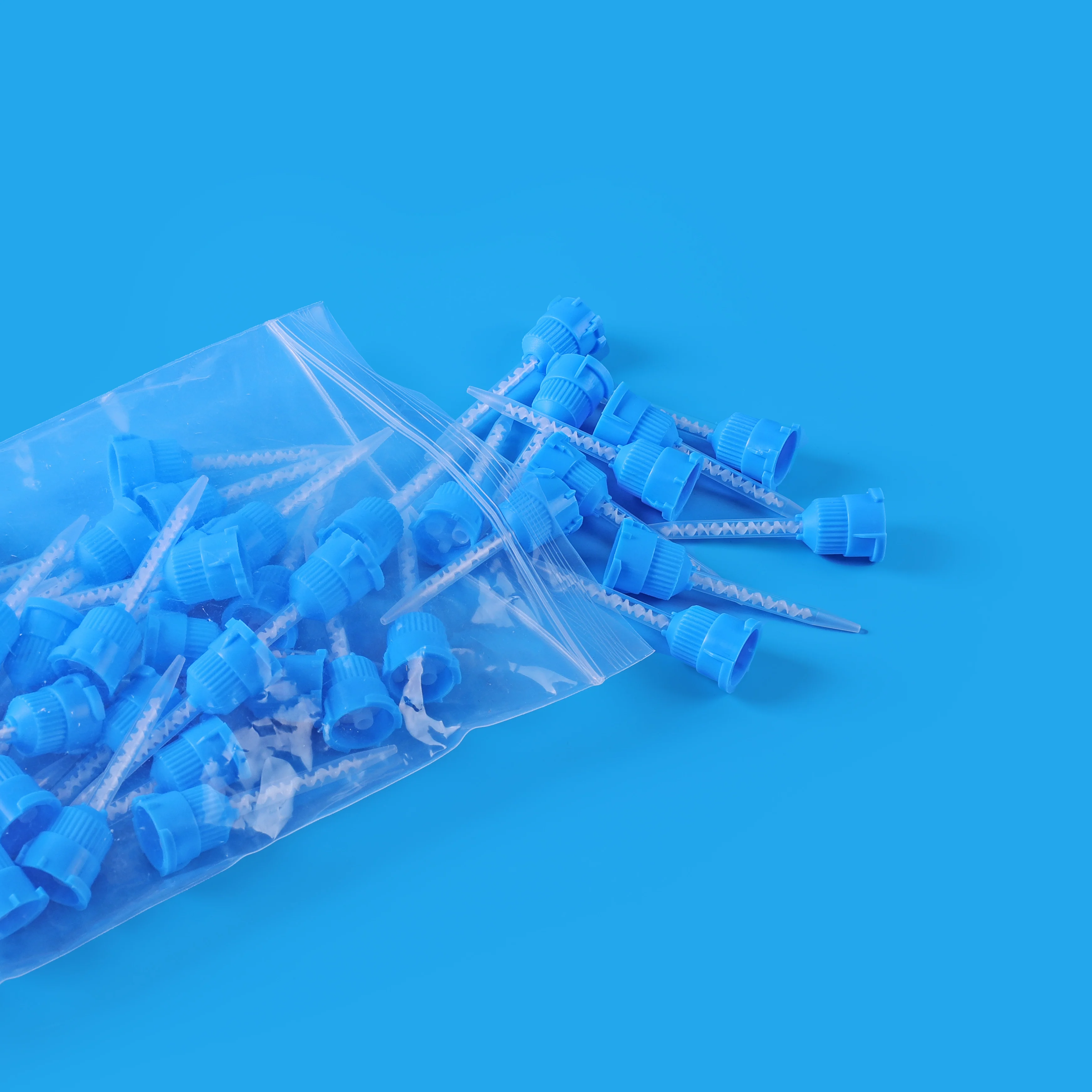 Dental Silicone Rubber Conveying Head Disposable Mixing tips Color Tube Impression Materials Dentistry Tool