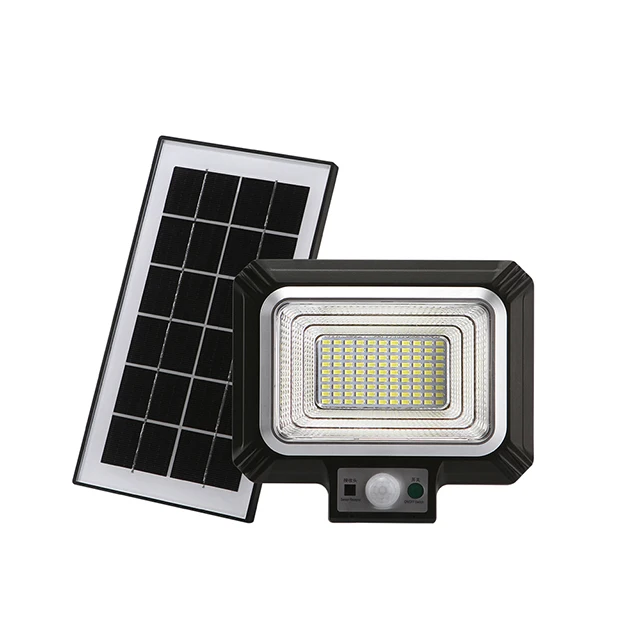 High quality outdoor courtyard solar led wall lamp polysilicon solar panel light SMD ABS material human infrared induction