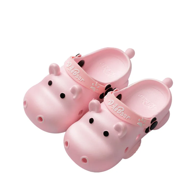 
Creative cartoon children wear slippers for toddlers cute summer beach shoes boys and girls soft bottom sandals 