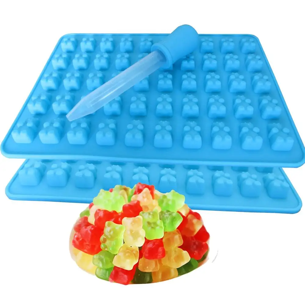 Non Slip,Dishwasher Safe,Durable Silicone Candy Gummy Bear Molds