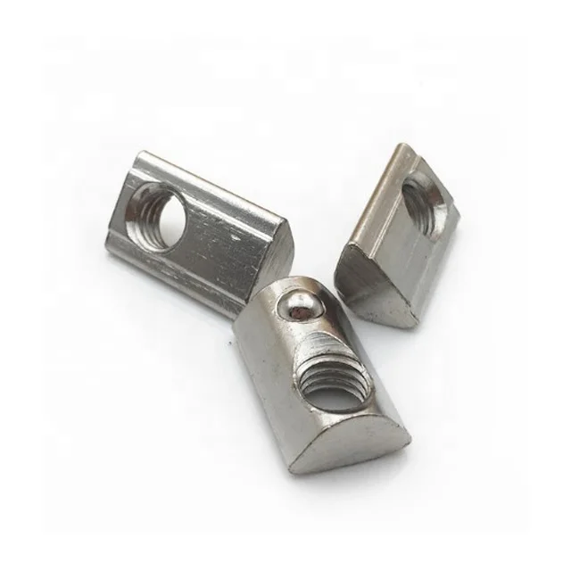 4040 Aluminum Profile T-Slot Nut M3/M4/M5/M6/M8 Half Round Spring T nuts