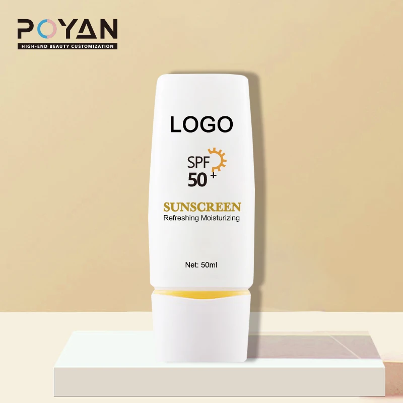 OEM Facial Anti Sunburn Sunblocking Foundation Sunscreen Lotion Private Label SPF 50+++ Face Body Whitening Sunscreen Cream