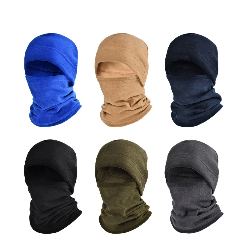 Autumn Winter Multifunctional Sports Neck Cover Plush Cycling Warm Mask Ski Hat Windproof Polar Fleece Outdoor Warm Head Gear