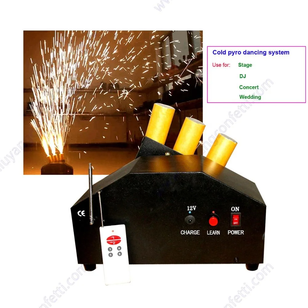 Wholesale remote control stage fountain Pyrotechnics Holder Trigger pyro dancing Fireworks firing system Cold Pyro Machine