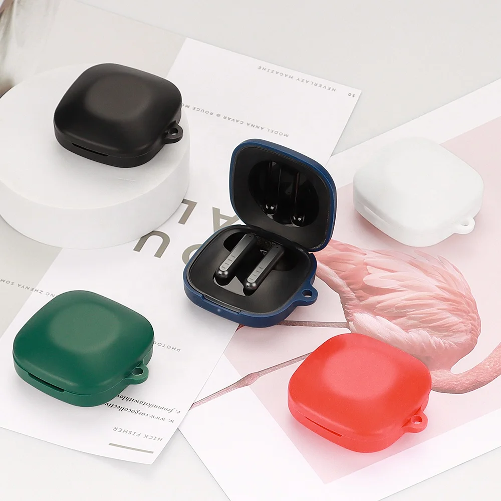 Newest Silicone 1:1 Size Full Protective Case for Fiil key Earbuds Bumper with Metal Keychain Hook air pods case