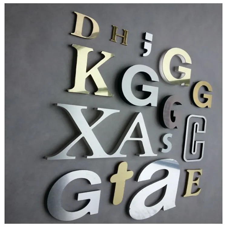 3d Letters Business Signs logo Custom Backlit Sign Front Shop Wall Stainless Steel Letter Outdoor c Metal
