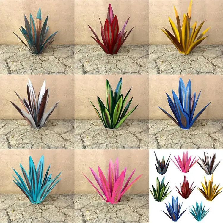 
Hot Selling Avage Garden Metal Ornaments Tequila Outdoor Decoration Home Decor Metal Garden Yard Art 