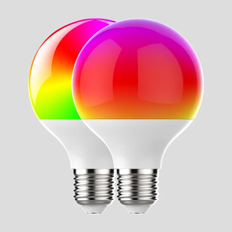 Round E26 10w 15w 18w Zigbee Tuya Home Interior E27 Lamp Bulbs B22 Wifi RGB Smart Light Remote Control Led Bulb Dimmable