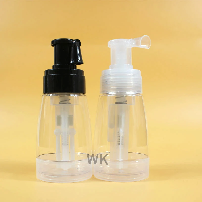 110ml 140ml 180ml Cake Glitter Dry Shampoo Spray Bottle Plastic Baby Talcum Powder Spray Bottle
