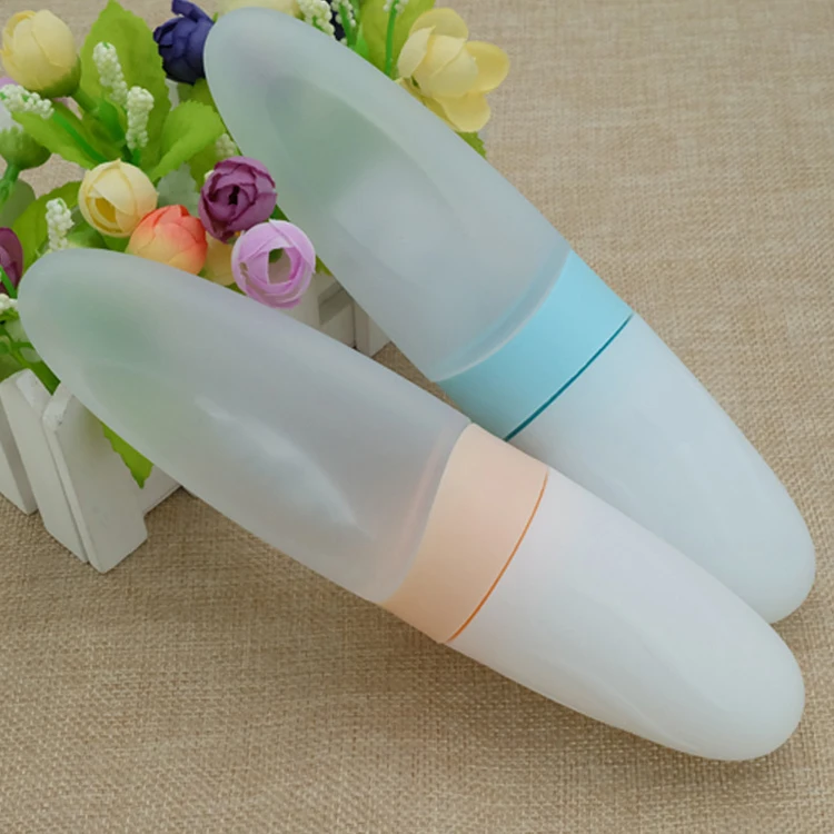 2020 Oem Bpa Free Silicone Food Feeding Supplies Squeeze Baby Spoon Bottle For Feeding