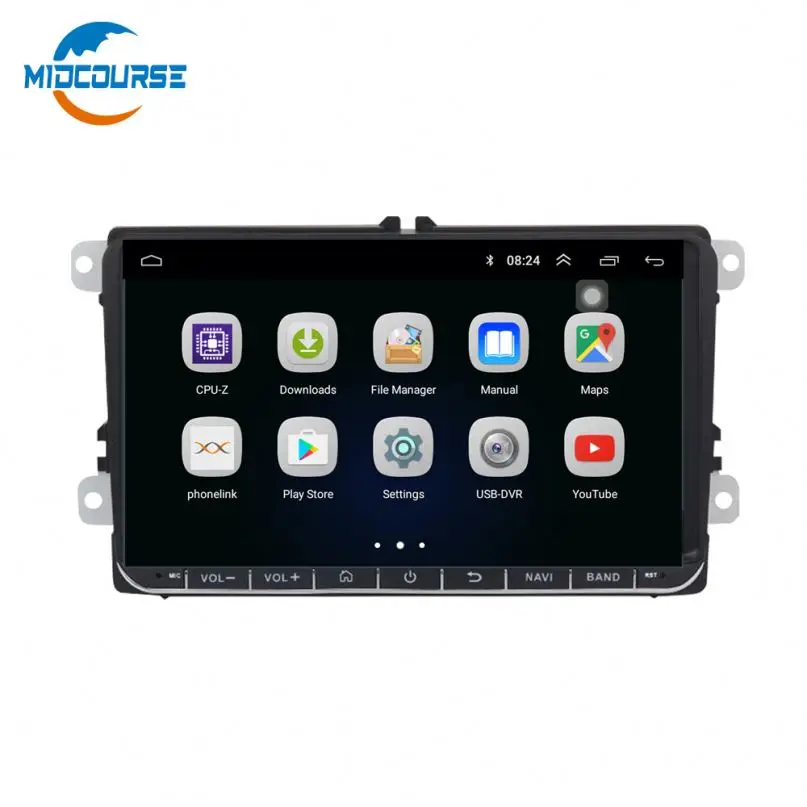 MIDCOURSE Factory 9' Android 8.1 Car Radio GPS Player for Jetta arok for VW Volkswagen Polo Passat CC Golf 4 5 MK4 for Tiguan