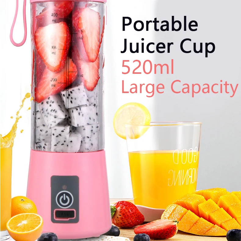 Juicer Squeezer Portable Juicer Mini Blender USB Rechargeable Small Personal Blender Mixer Waterproof Juicer Cup