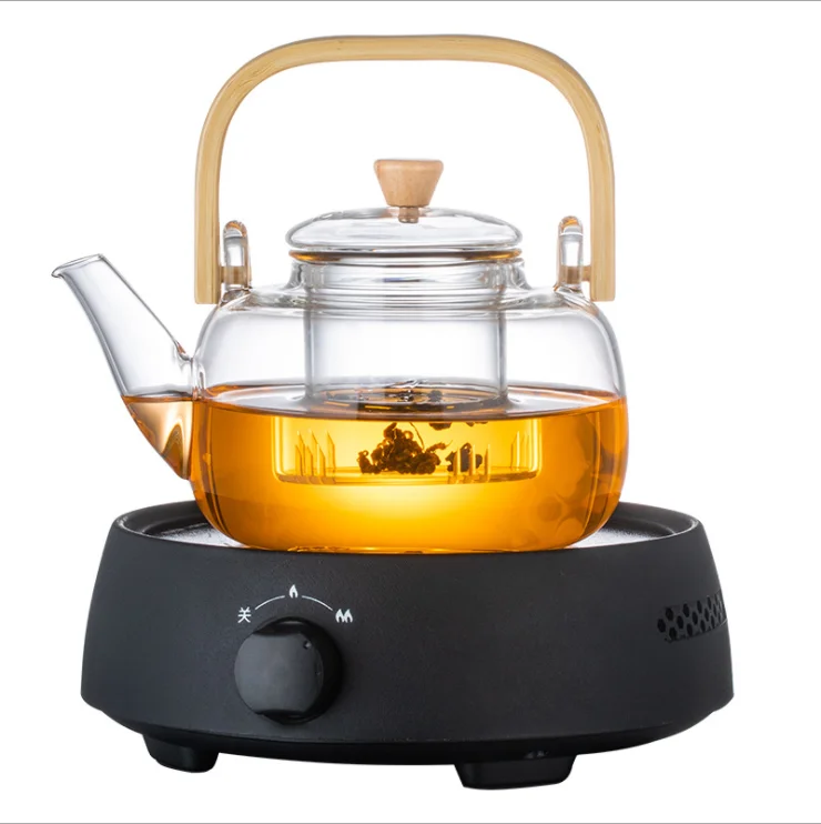 High Borosilicate Glass Teapot Kettle Removable glass Infuser 900mL