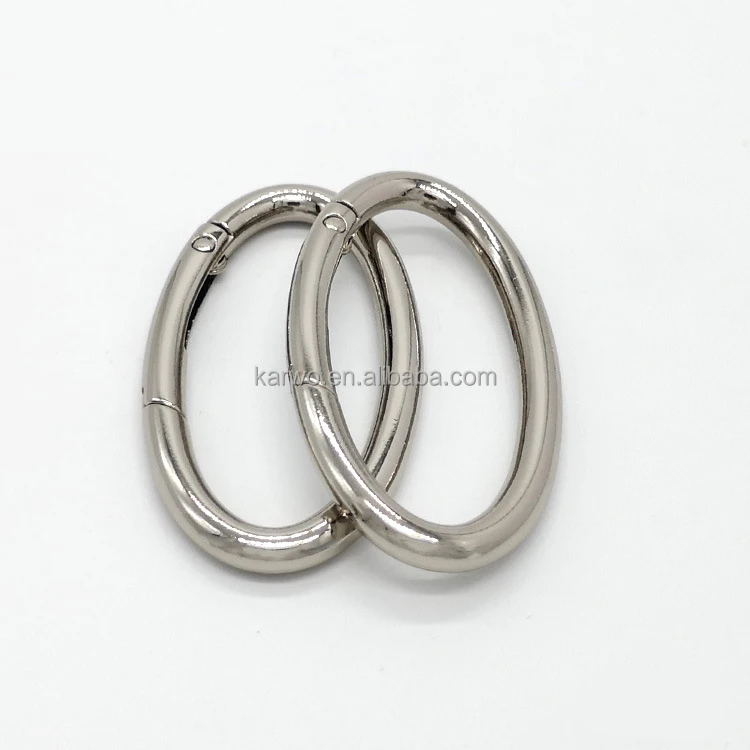New 50mm Spring O Rings Open Ring Zinc Alloy Spring Gate Ring Buckle for Sale
