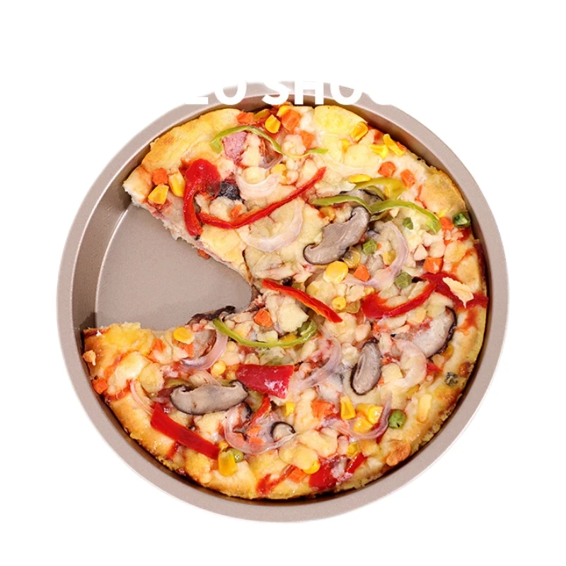 Wholesaler Round Pizza Pan Non Stick Pizza Pan Heavy Duty Carbon Steel Pizza Pan for Home Restaurant Kitchen Baking Supplies