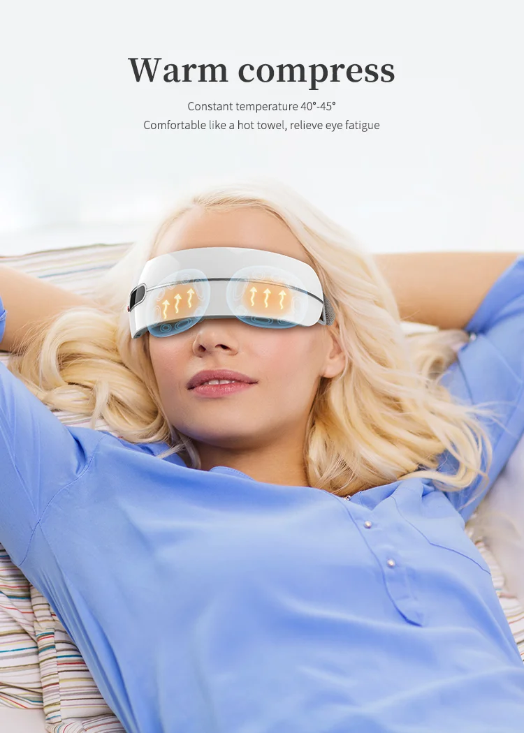 Электронная 3D маска для глаз с воздушным давлением Viewsonic Массажная скульптура магнитная горячая холодная интеллектуальная золотая перезаряжаемая массажер