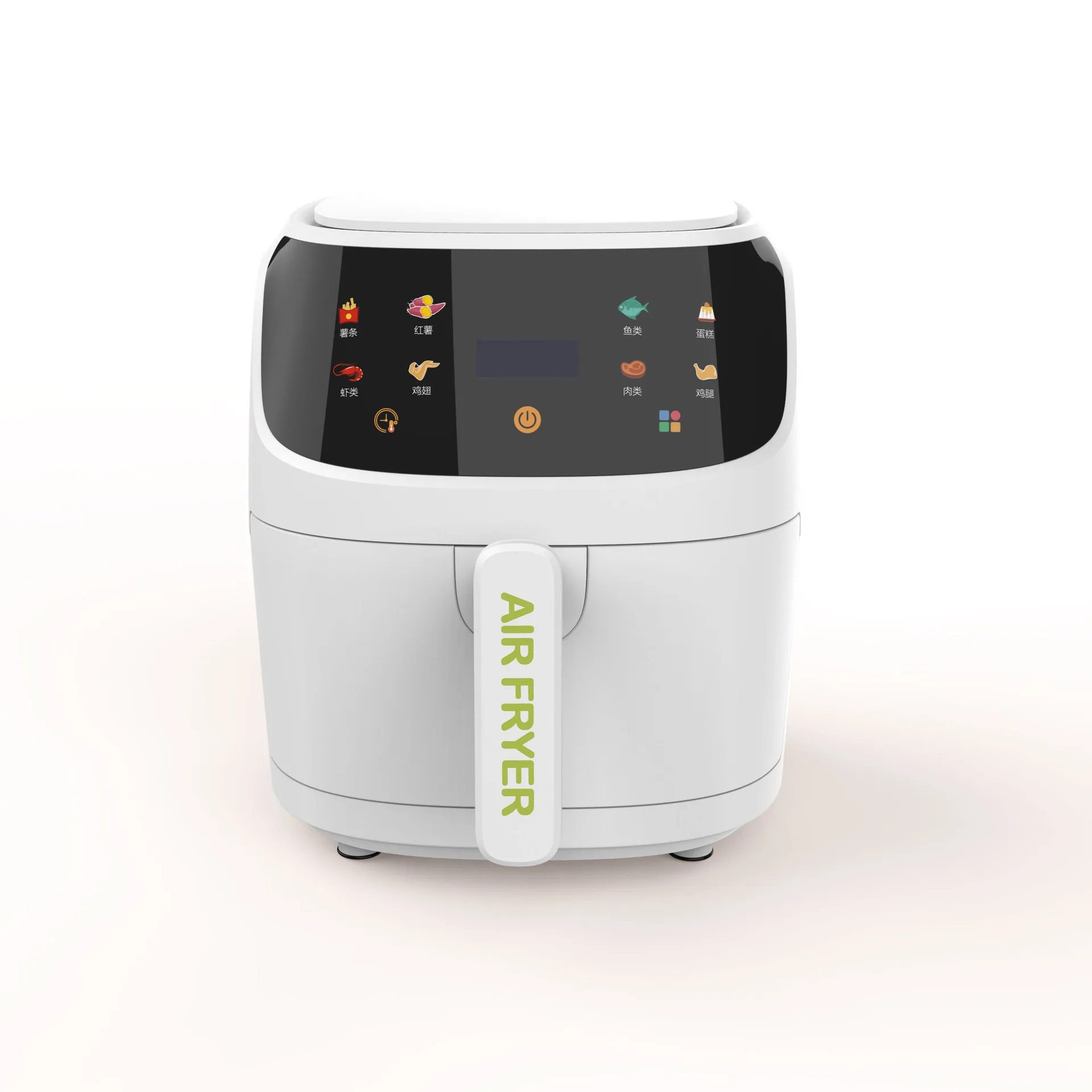 8L 2400W 2023 Smart silver crest Touch Screen Pink Custom Oil Free Electric Deep Fryer Hot silver crest Air Fryer