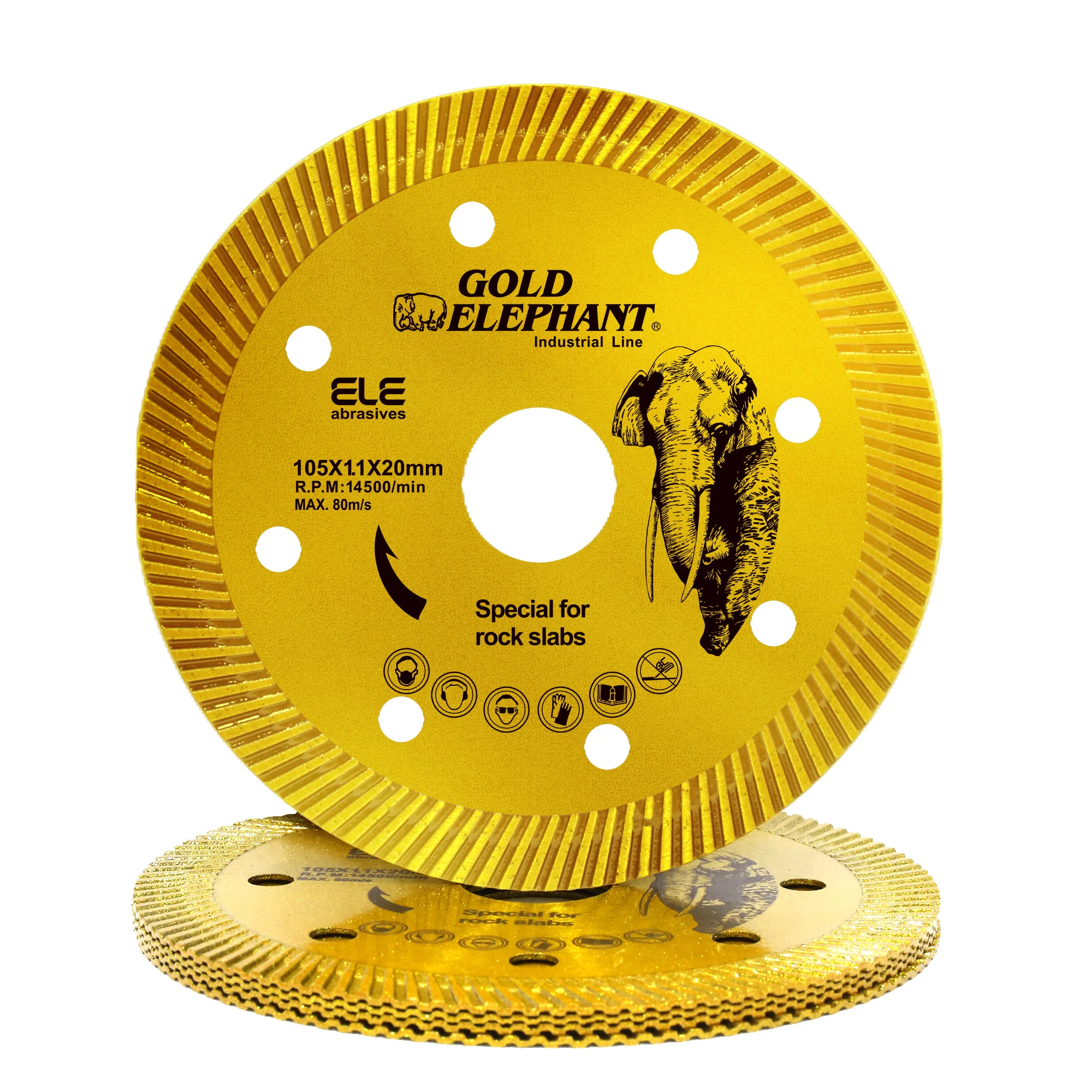 Factory 105 115 125mm diamond blade for ceramic tile stone marble cutting turbo diamond saw blade