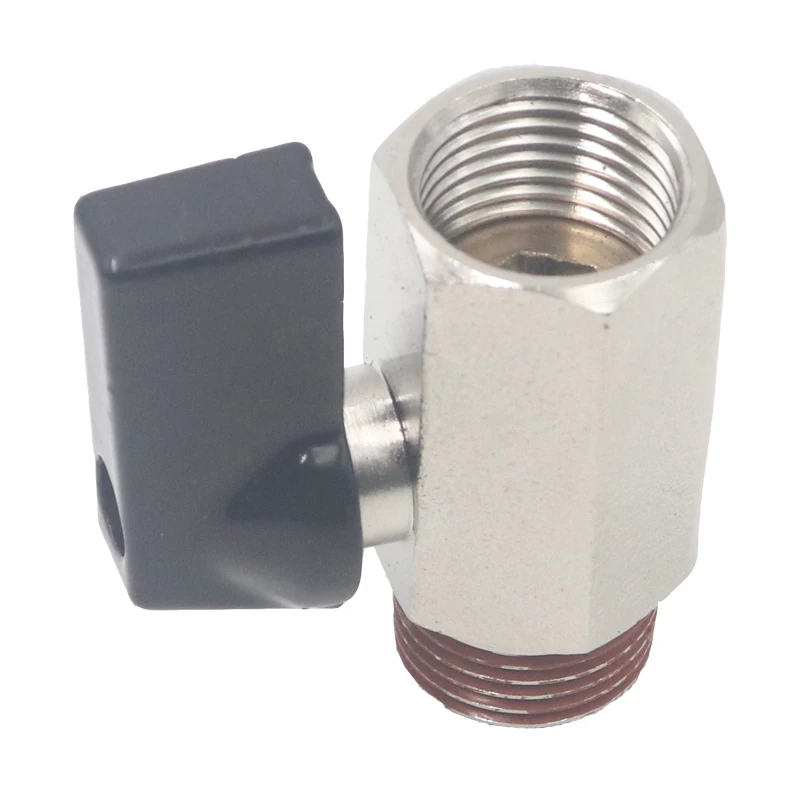 Brass male to female  thread 1/4 brass mini ball valve industrial compressor parts for belt air compressor