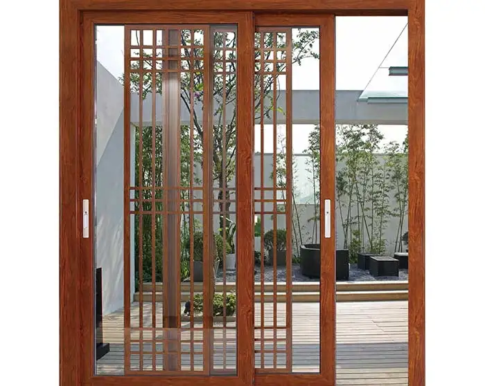 AS2047 Soundproof Super saving energy Outdoor Balcony Aluminum Double Tempered Low E  Glass Garden Sliding Door