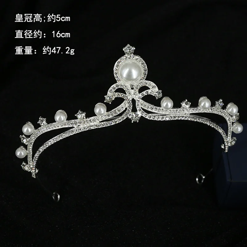 Rhinestone Bride Headband Elegant Bride Crown Rose Gold Crystal Crown Headbands Bachelorette Party Decorations