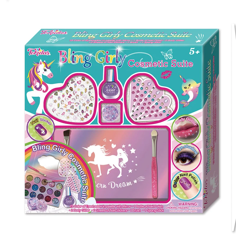 2022 Kids Children Young Girls easy to wash cosmetic Makeup