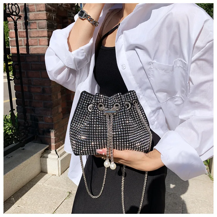 ZHUIYU cheap Price new fashion female Chain Pearl bag Wedding Purses Evening clutch handBag bucket bag supplier for women