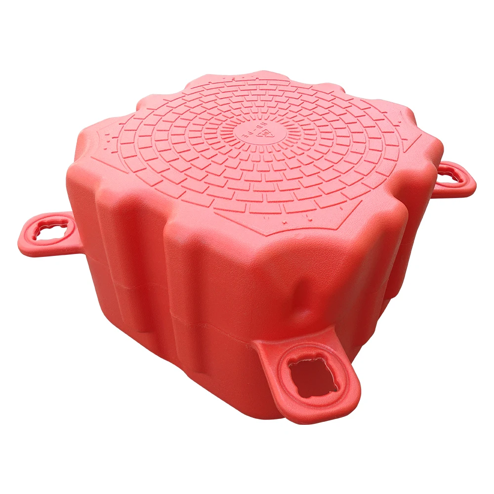 Modular HDPE Plastic Cube 500* 500*400Mm Floating Dock Pontoon Inflatable Amusement Platform Jet Ski Dock