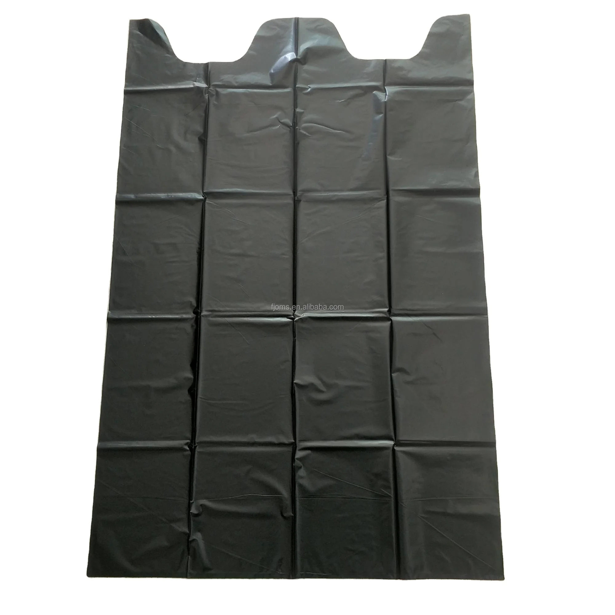 Heavy duty polythene black 3 mil trash contractor bags for construction garbage