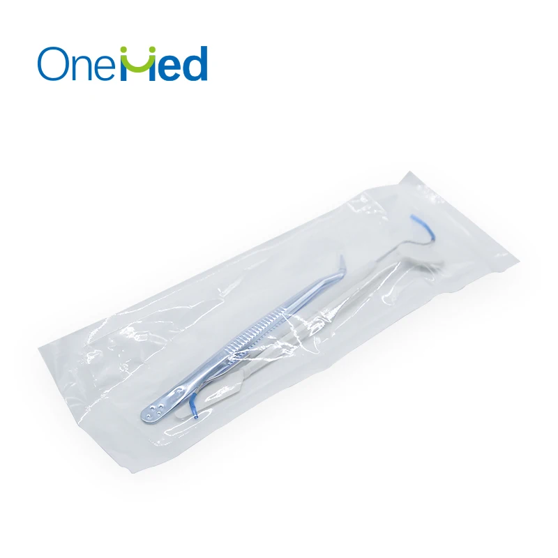 Одноразовый стоматологический комплект из 3 предметов, одноразовые стоматологические зеркала для ротовой полости, стоматологическое зеркало из пластика