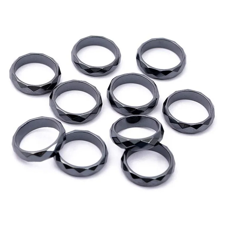 Rings Hematite Non Magnet Chunky Rings Fashion Jewellery Accessories Summer Women Men Retro Jewelry Ring