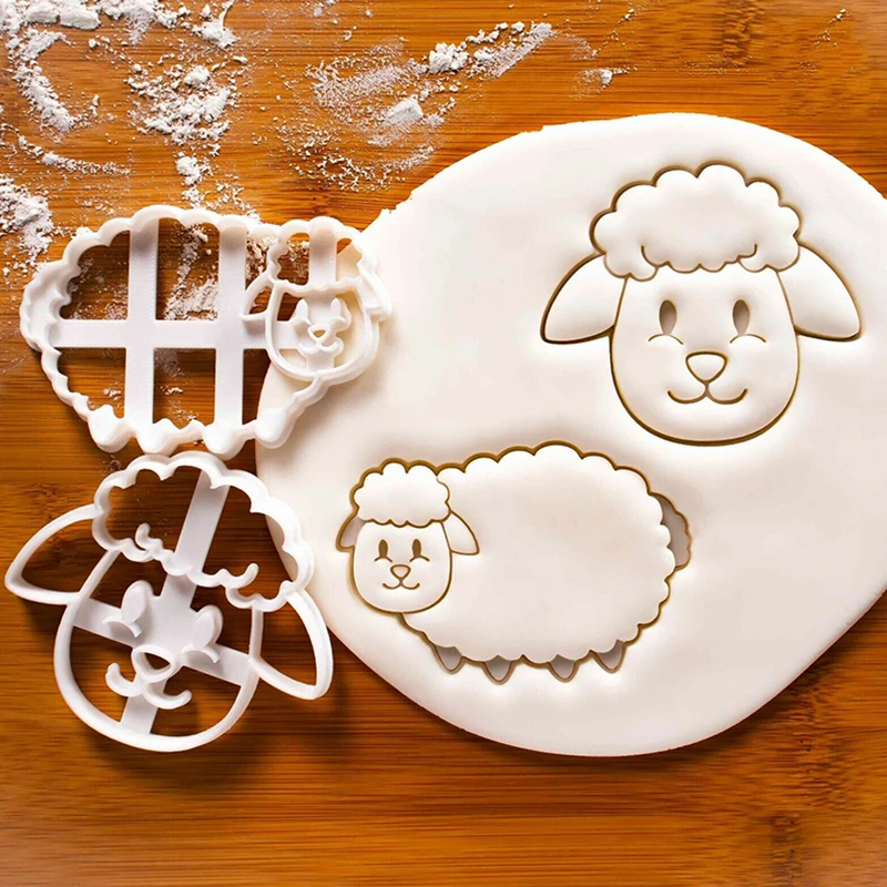 Easter Sheep Fondant Icing Biscuit Fondant Embosser Stamper Cookie Cutter Mold