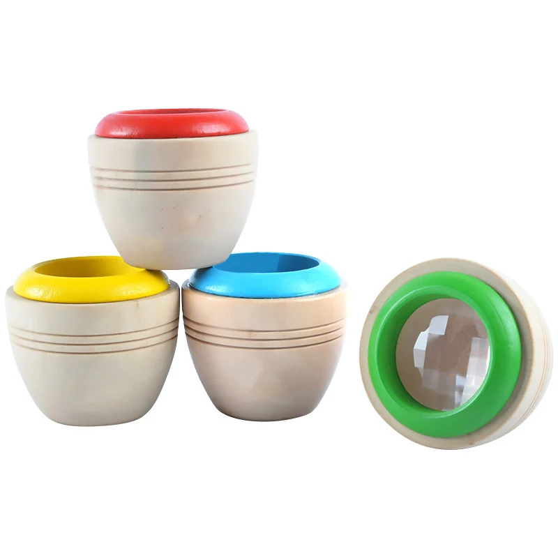 Оптовая продажа деревянные игрушки Новое поступление Детские Ранние развивающие креативные калейдоскопы