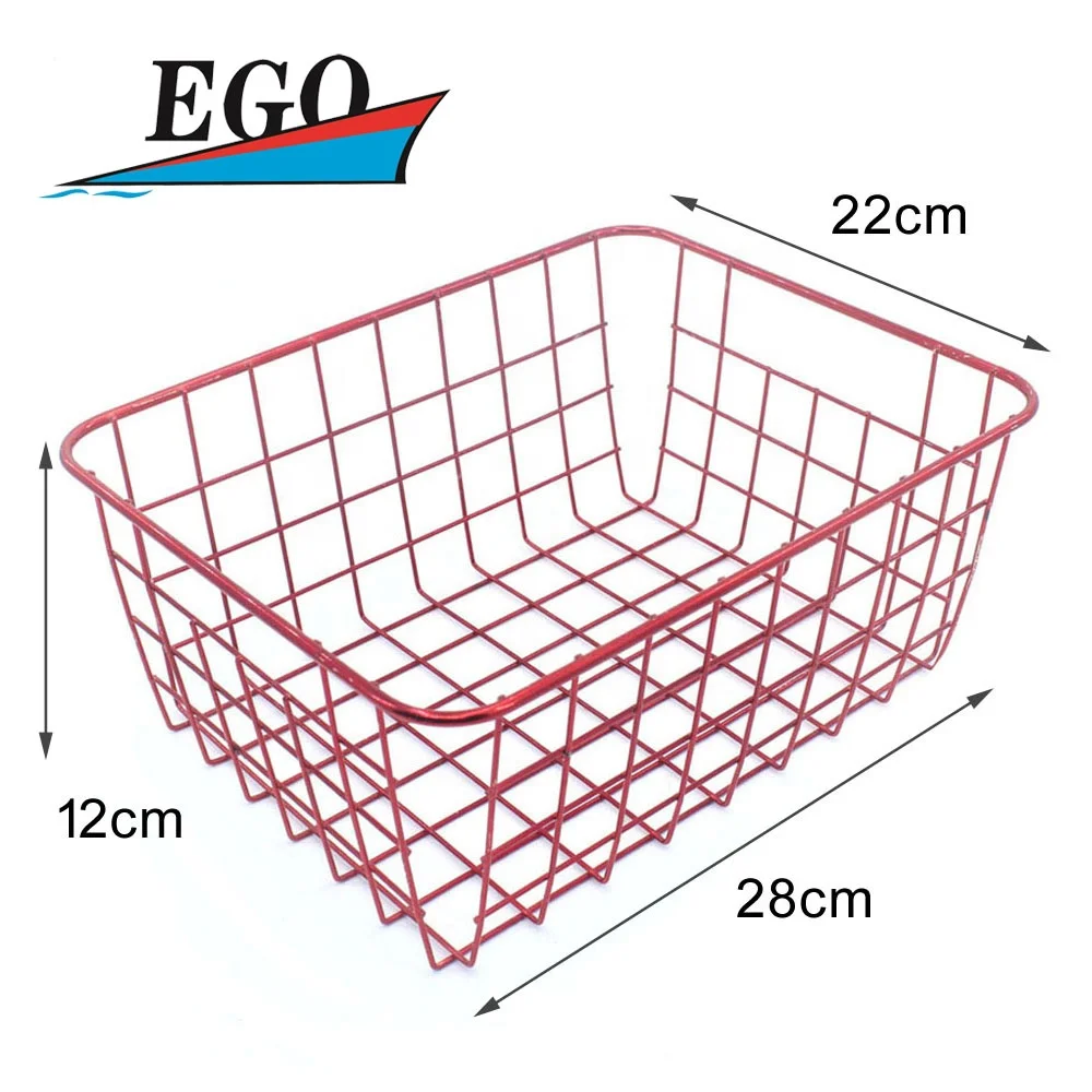 XXL Stainless Steel Dishwasher Wire Basket Eco-Friendly Folding Fabric Storage XL Colorful Mesh Iron Basket
