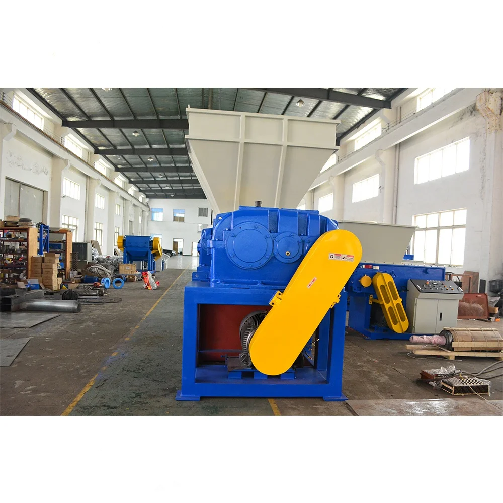 Double Shaft Shredder for Recycling Metal Scraps/Used Tires/Soild Waste/Plastic/Wood Crusher