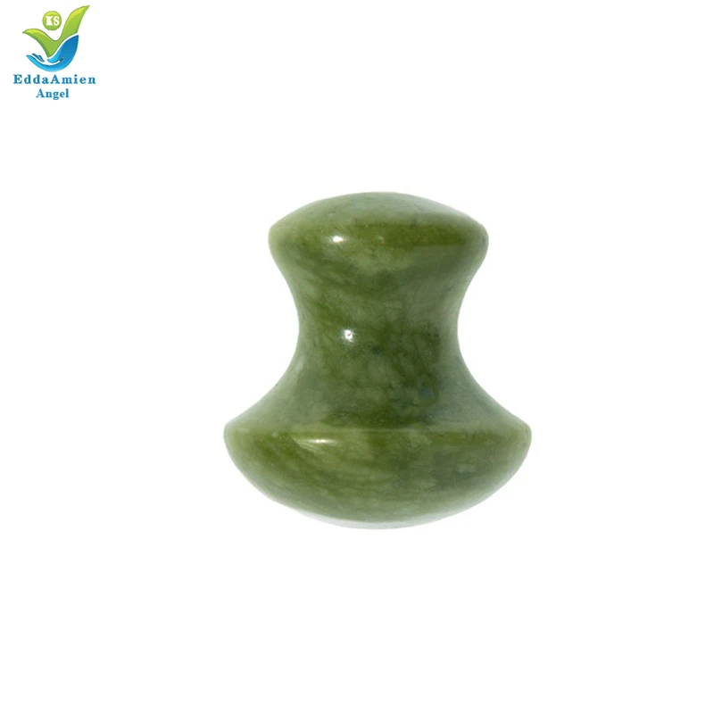 Anti Aging Therapy Nephrite Stone Pink Rose Quartz Gua Sha Massage Set Natural Green Phoenix Jade stone roller for Face