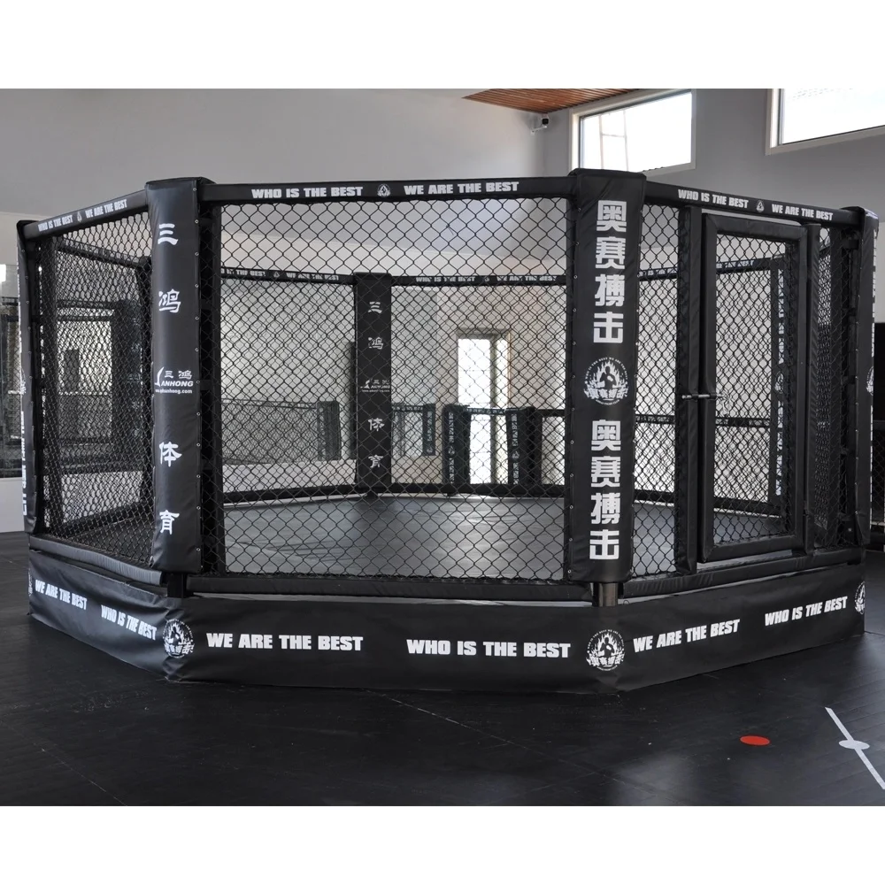 Custom Octagon Boxing Ring Design Fighting Floor Boxing Ring Wrestling MMA Floor Boxing Cage