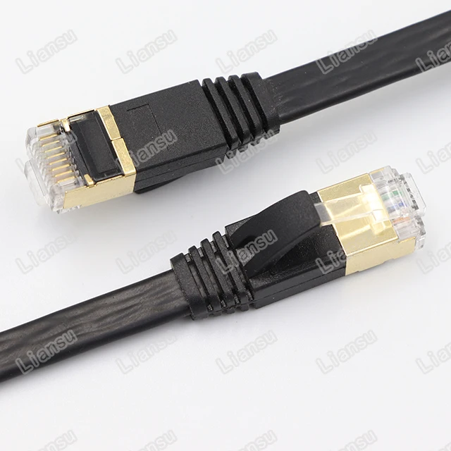 Сетевой кабель Liansu Linksup соединительный rj45 8P8C плоский 0 5 м 1 2 3 м-30 CAT 7