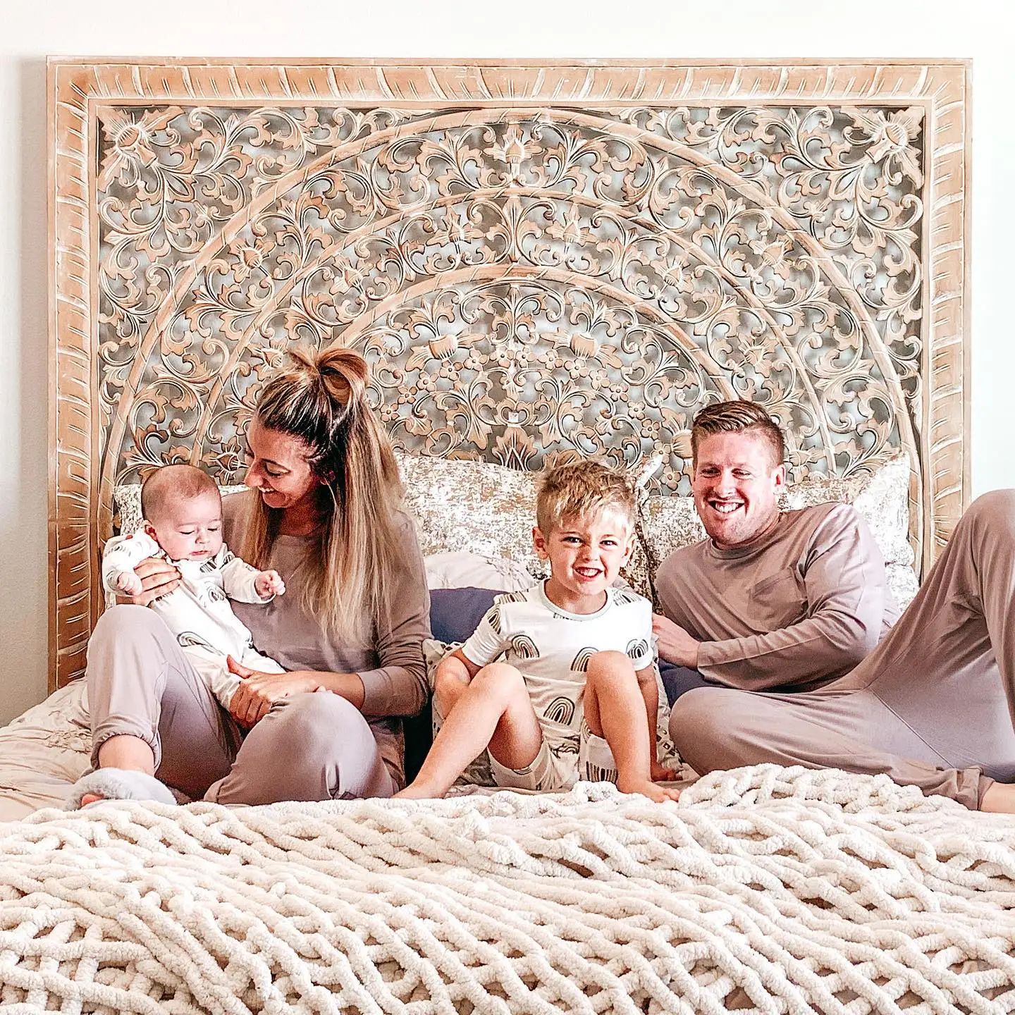 GRS GOTS Certified Infant Pajama Set Long Sleeve Kids Pajamas Set Bamboo Baby Pajamas Set