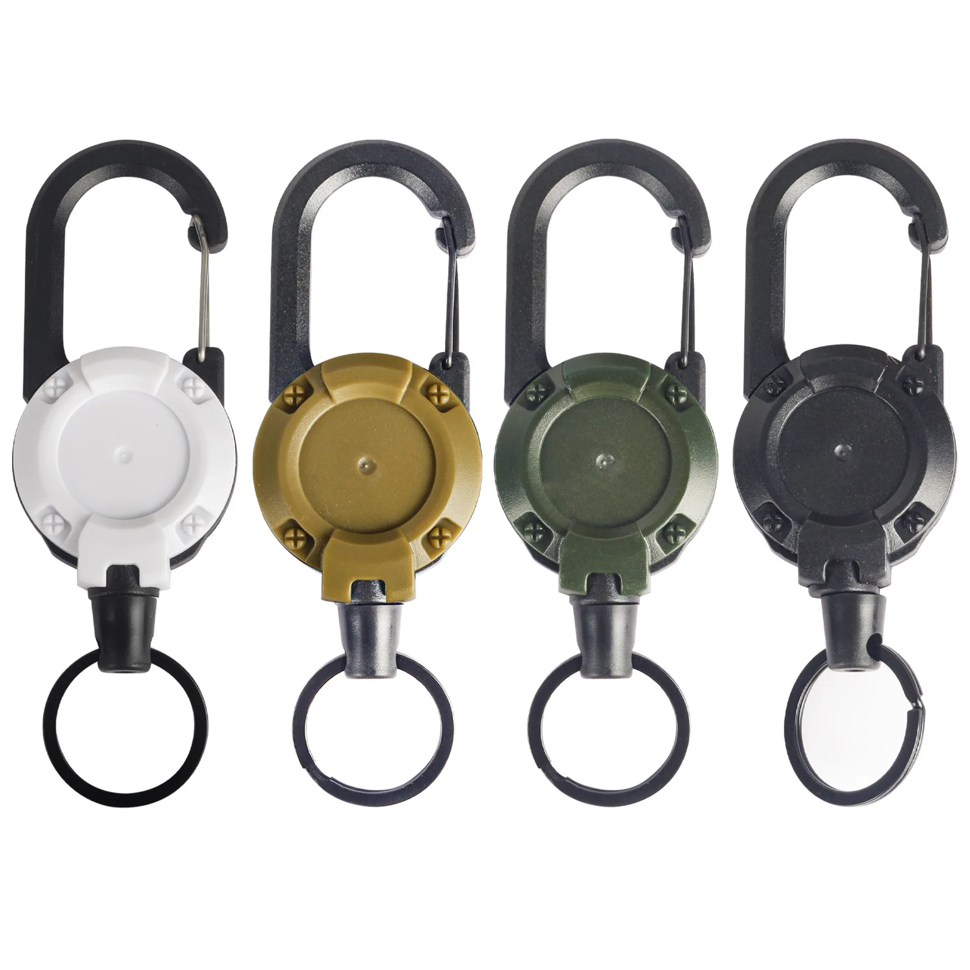 Xinxing Portable Outdoor Safety Buckle Anti-theft Retractable Keychain Quick Hang Anti-lost Ski Pass ID Card Metal Keychain
