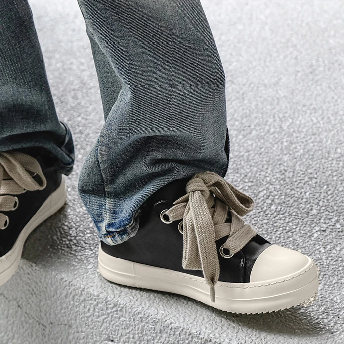 High Quality Luxury Custom LOGO Leather Sneakers Men Manufacturers