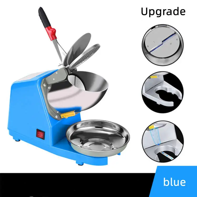 Commercial portable Snow Cone Maker Powerful Block Ice Shaver Machine stainless steel Electric Ice Crusher Machine