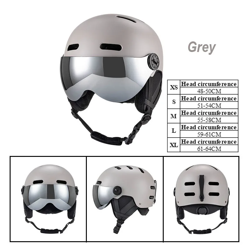 Оптовая продажа индивидуальный логотип профессиональный лыжный спорт сноуборд теплый и дышащий шлем для взрослых