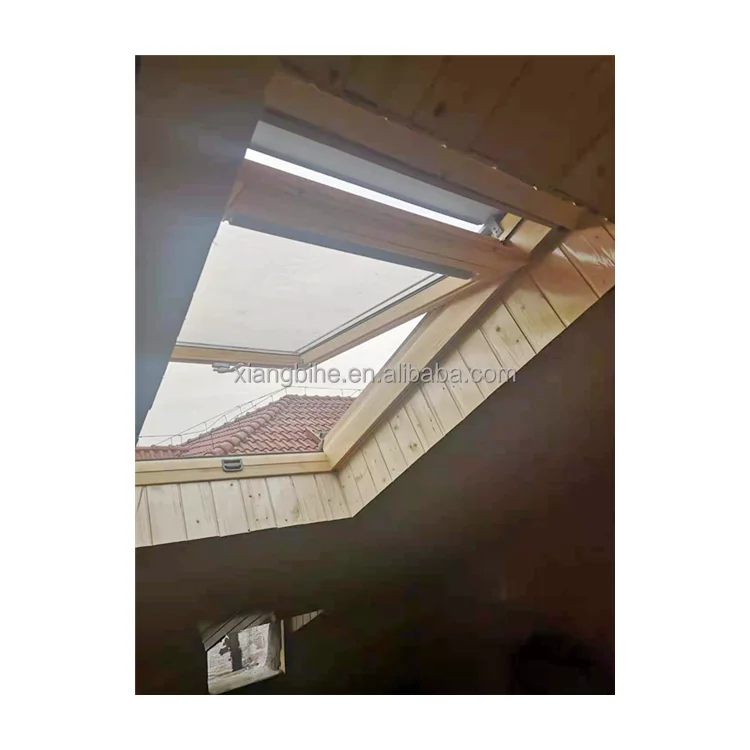 Deck Mounted Skylight Double Glazed Aluminum Skylight Roof Window With Fixed Design