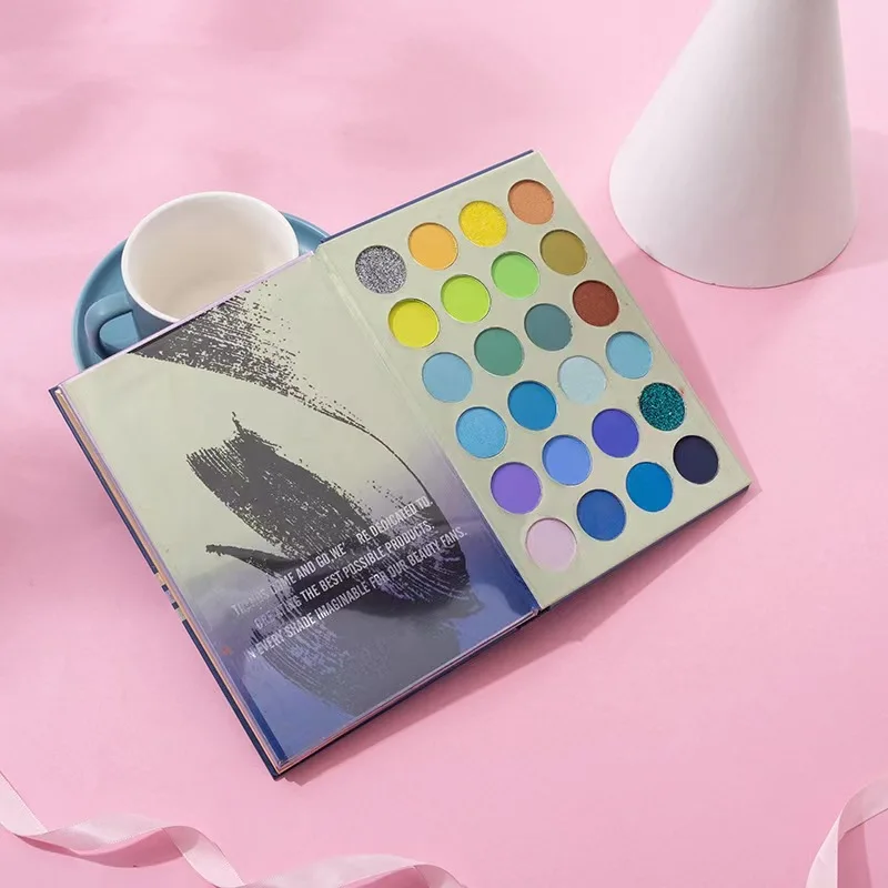 Low MOQ Private Label 72 Color Eyeshadow Palette Book High Pigmented Makeup Eye Shadow Custom Logo eyeshadow palette