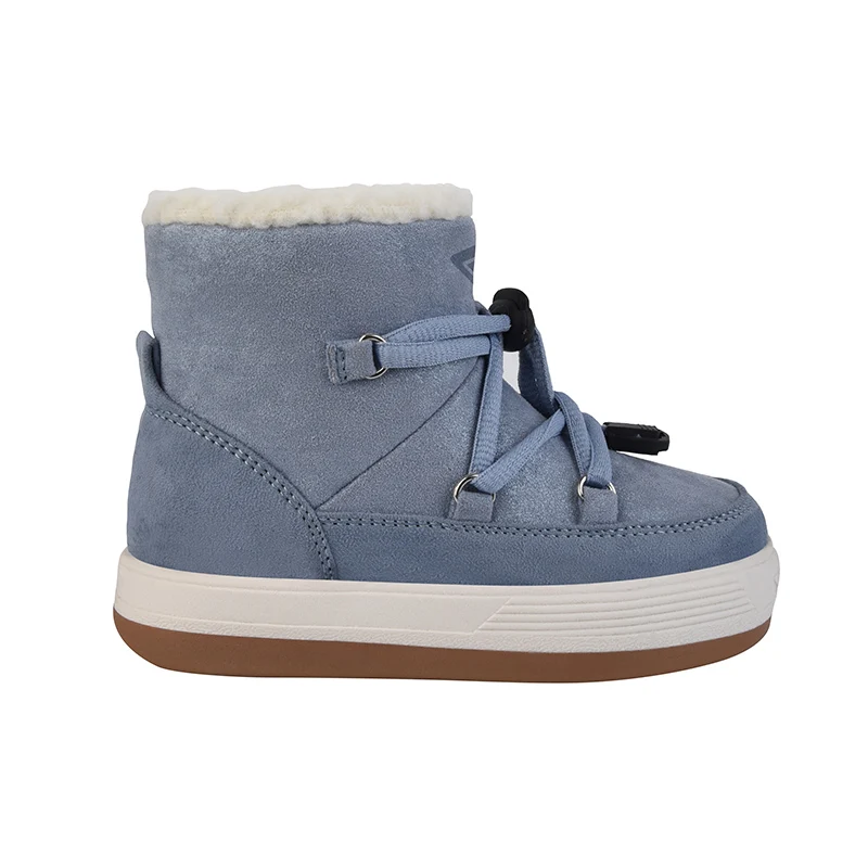 QILOO OEM/ODM Suede Leather Fashion Wholesale Kids Warm Snow Boots Winter Girls Casual Boys Children Boots Kids Shoes Boots Midi