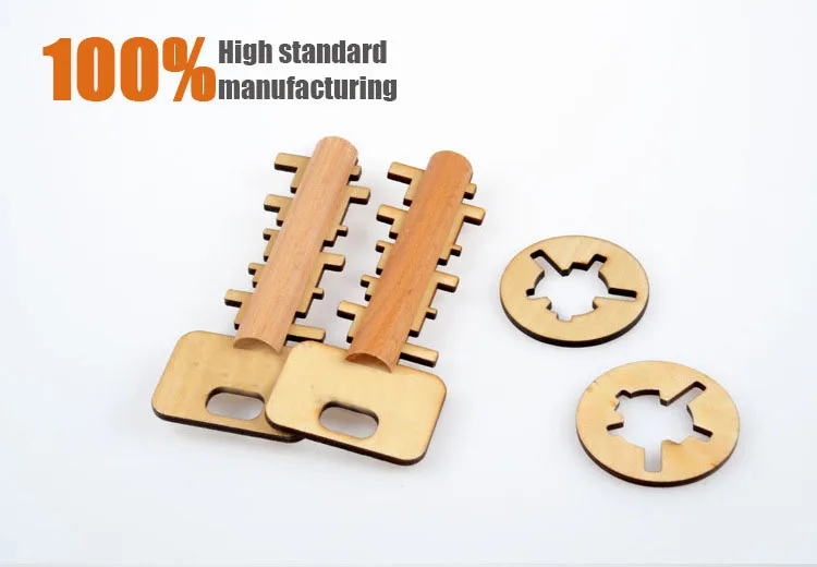 
Beech unlocking key lock disassembly adult toys for child wooden educational toys kids 