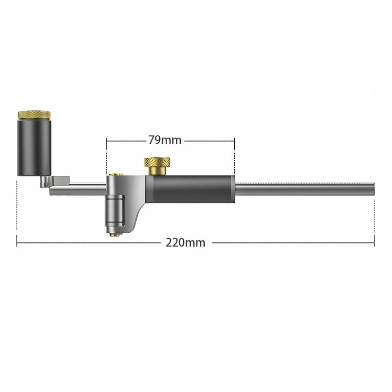 2 in 1 scriber arc parallel line adjustable  hand-held multifunctional line drawing jig woodworking tools