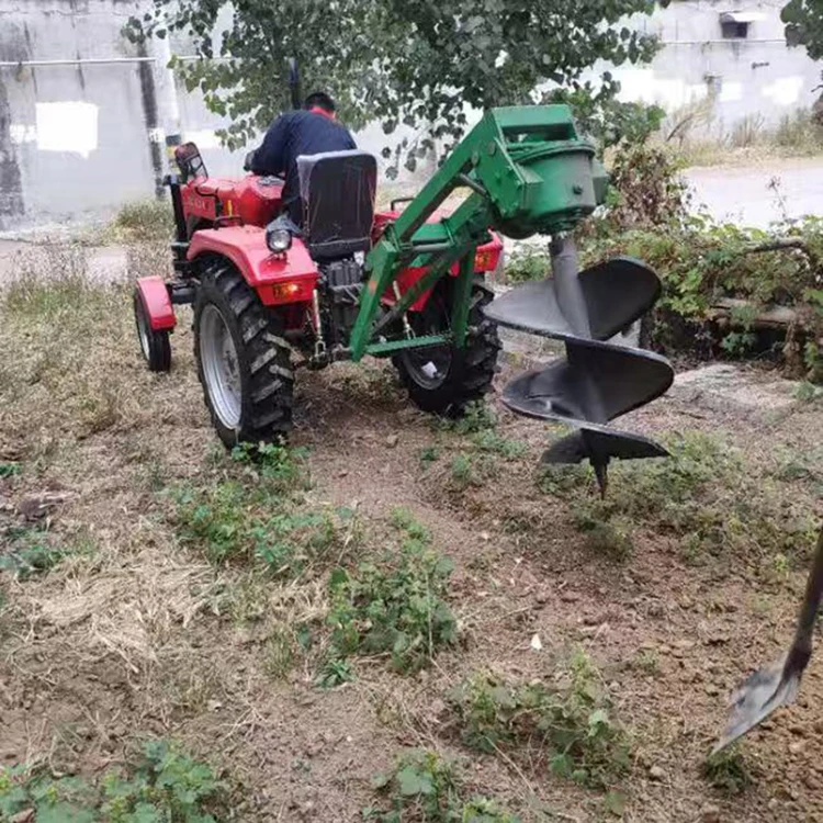 Agricultural tractor traction tree planting hole digging machine tree pit machine manufacturer